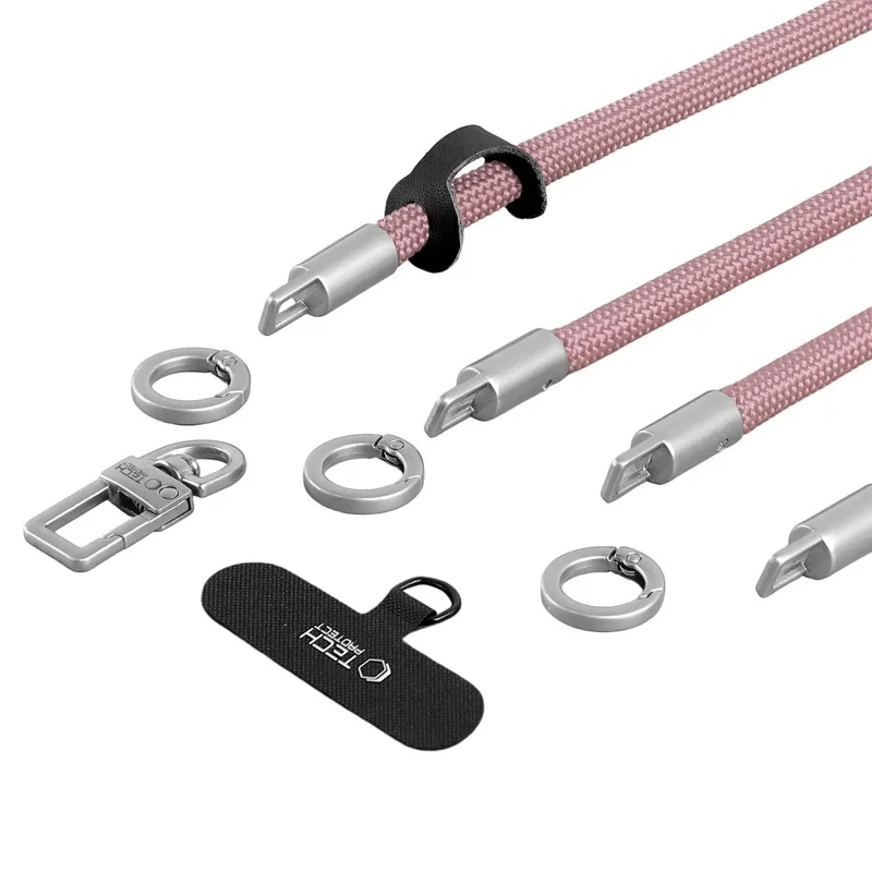 Tech-Protect C10S Crossbody Strap šnúrka na mobil, ružová