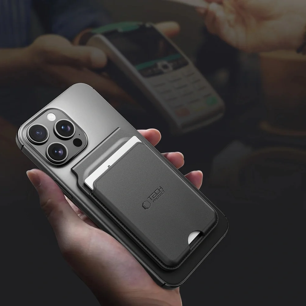 Tech-Protect MagWallet MagSafe univerzálny držiak na mobil, čierny