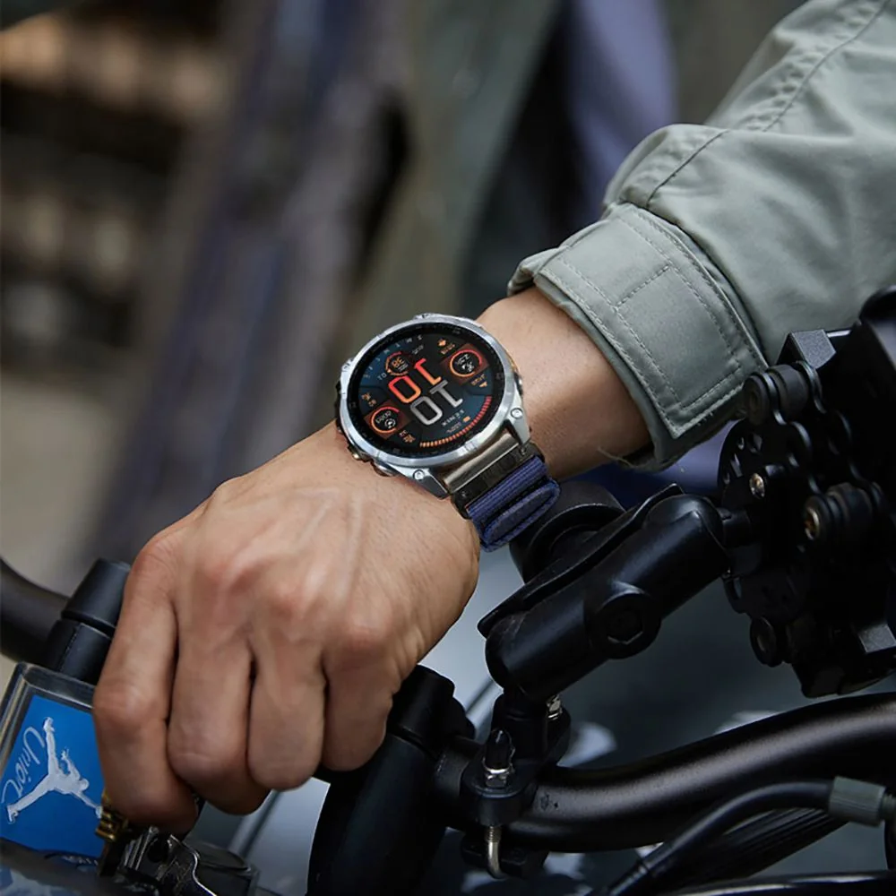 Tech-Protect Nylon Classic remienok na Garmin Fenix 5 / 6 / 6 Pro / 7 / 8 47mm / E, navy