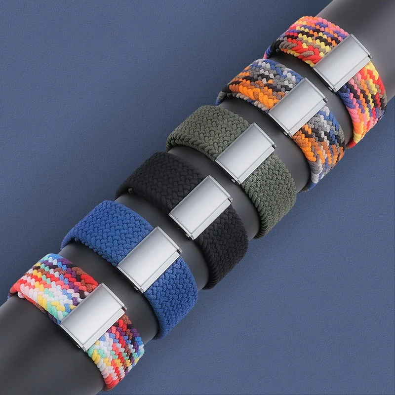BStrap Nylon Braided remienok na Apple Watch 38/40/41mm, multicolor