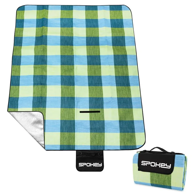 SPOKEY - PICNIC NAVY Akrylová pikniková deka, 150 x 195 cm