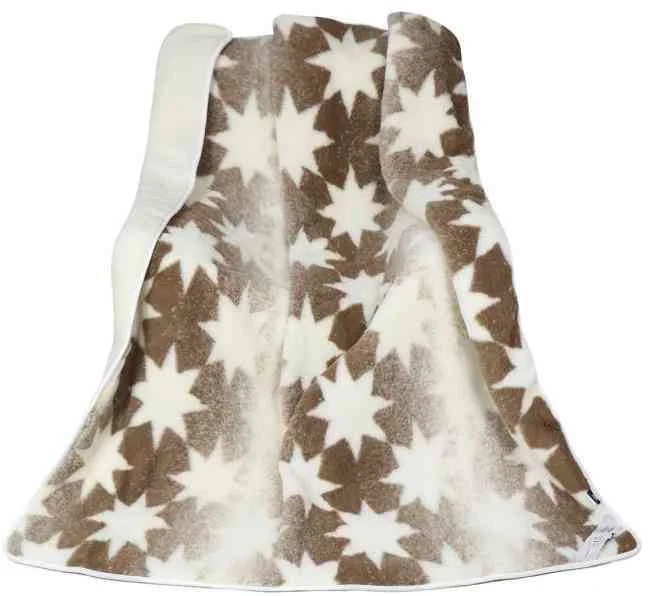 Deka DUO Vlna Europ. Merino 9120/571 155x200 hviezdička 1×1 ks, bavlnená deka