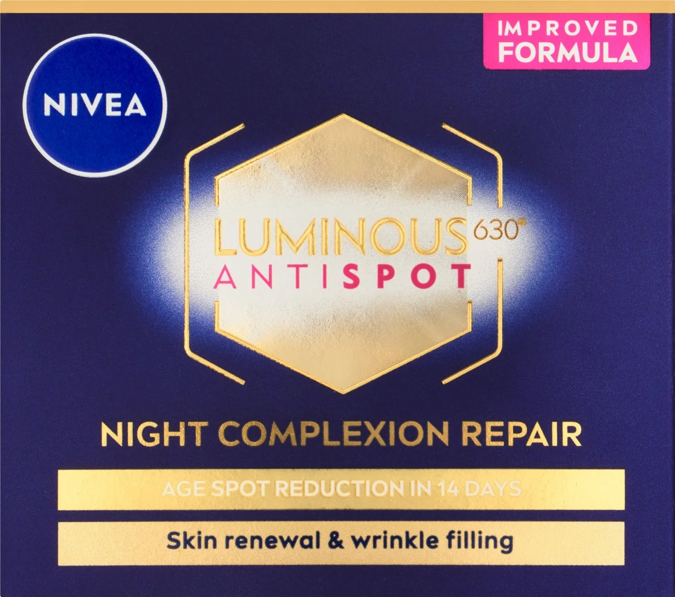 Nivea Nočný krém proti pigmentovým škvrnám Cellular Luminous 1×50 ml, nočný krém