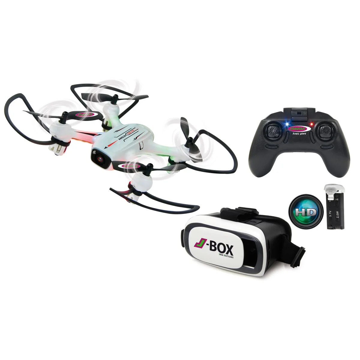 Jamara Dron Angle 120 VR so širokouhlým objektívom s automatickou kontrolou výšky a HD FPV WiFi