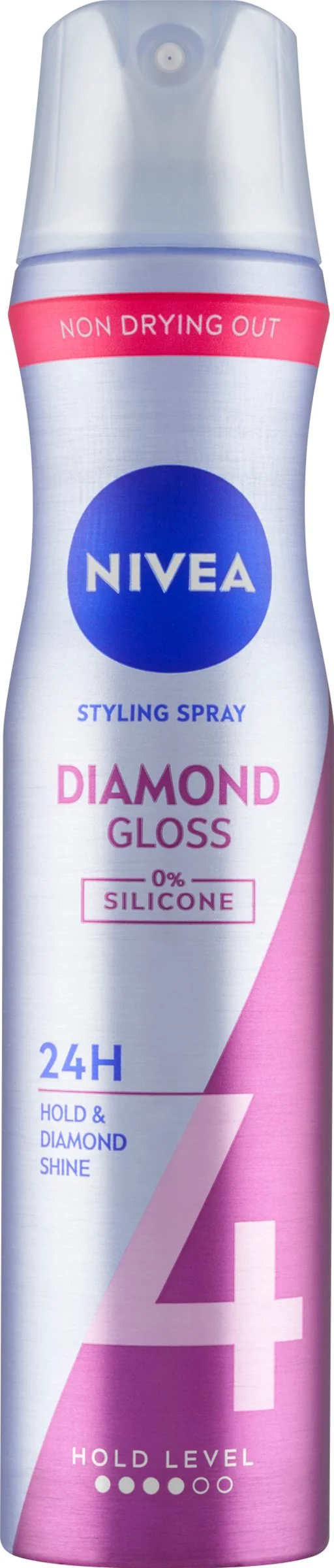 Nivea Lak na vlasy Diamond Gloss Care 1×250 ml, silná fixácia