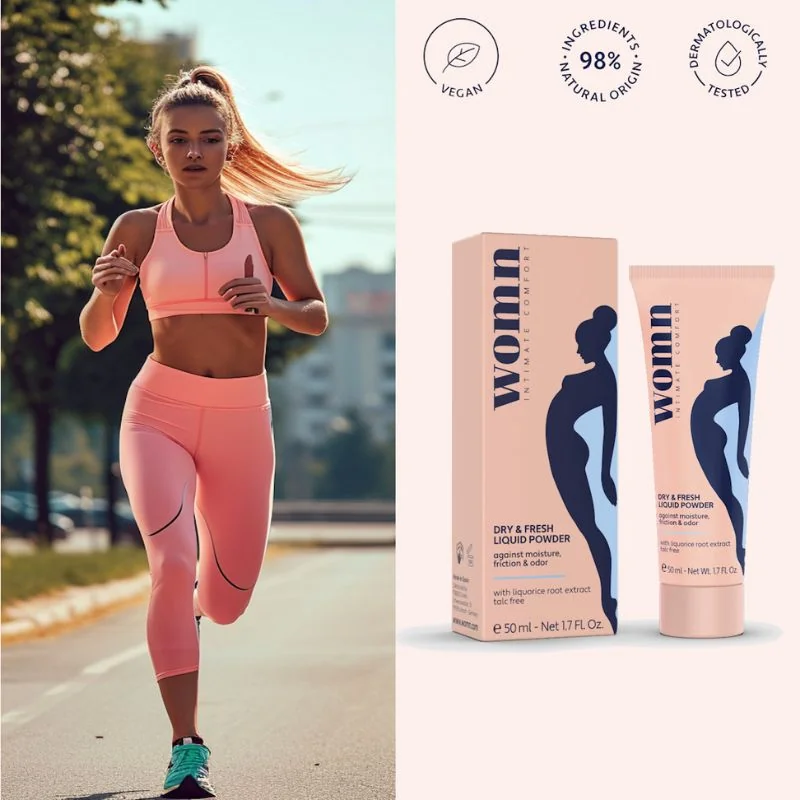 WOMN DRY & FRESH tekutý púder pre intímne partie