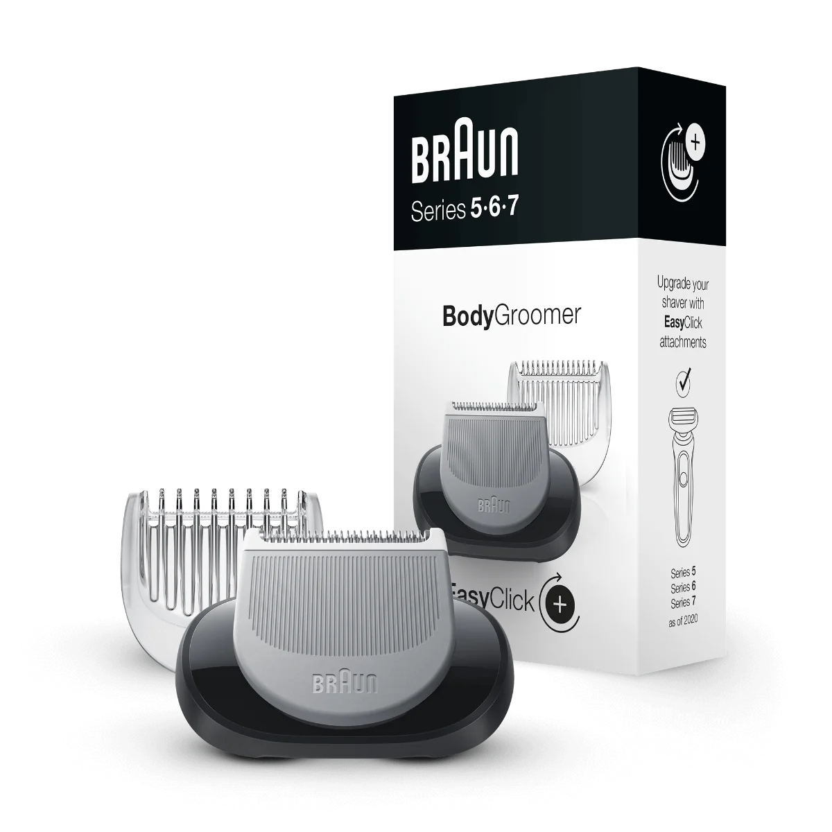 BRAUN Zastrihávač na telo EasyClick 1×1 ks, nástavec na zastrihávanie