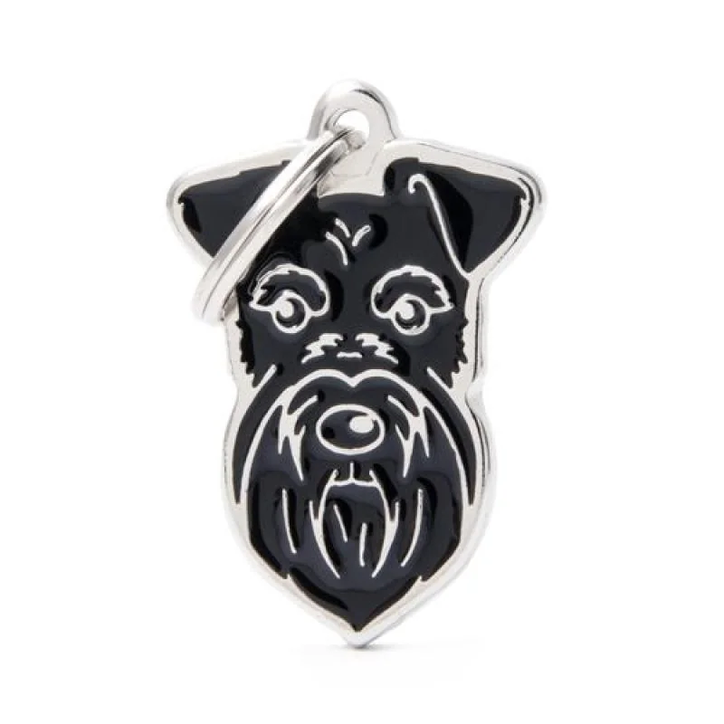 MF BLACK SCHNAUZER 3,3x2,6 cm gravírovateľný prívesok