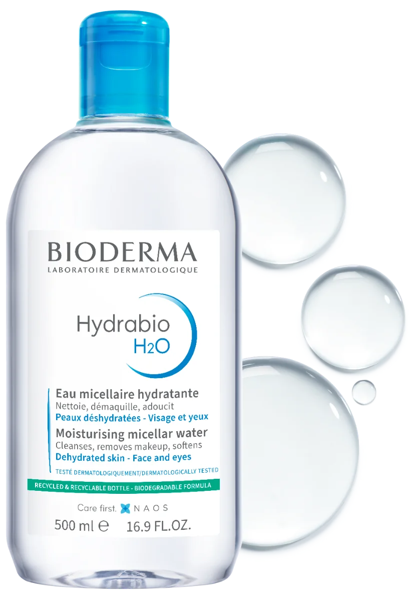 BIODERMA Hydrabio H2O micelárna voda na dehydratovanú pleť 1×500 ml, hydratačná micelárna voda