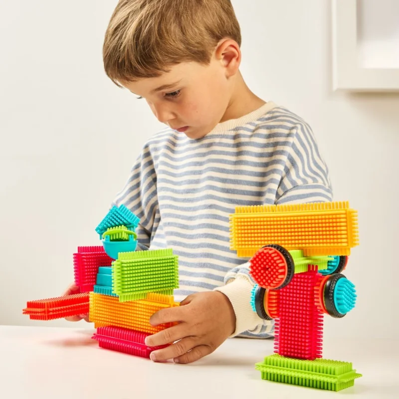 Miniland - Pegy Bricks Závratná jazda stavebnica s vozidlami pre deti
