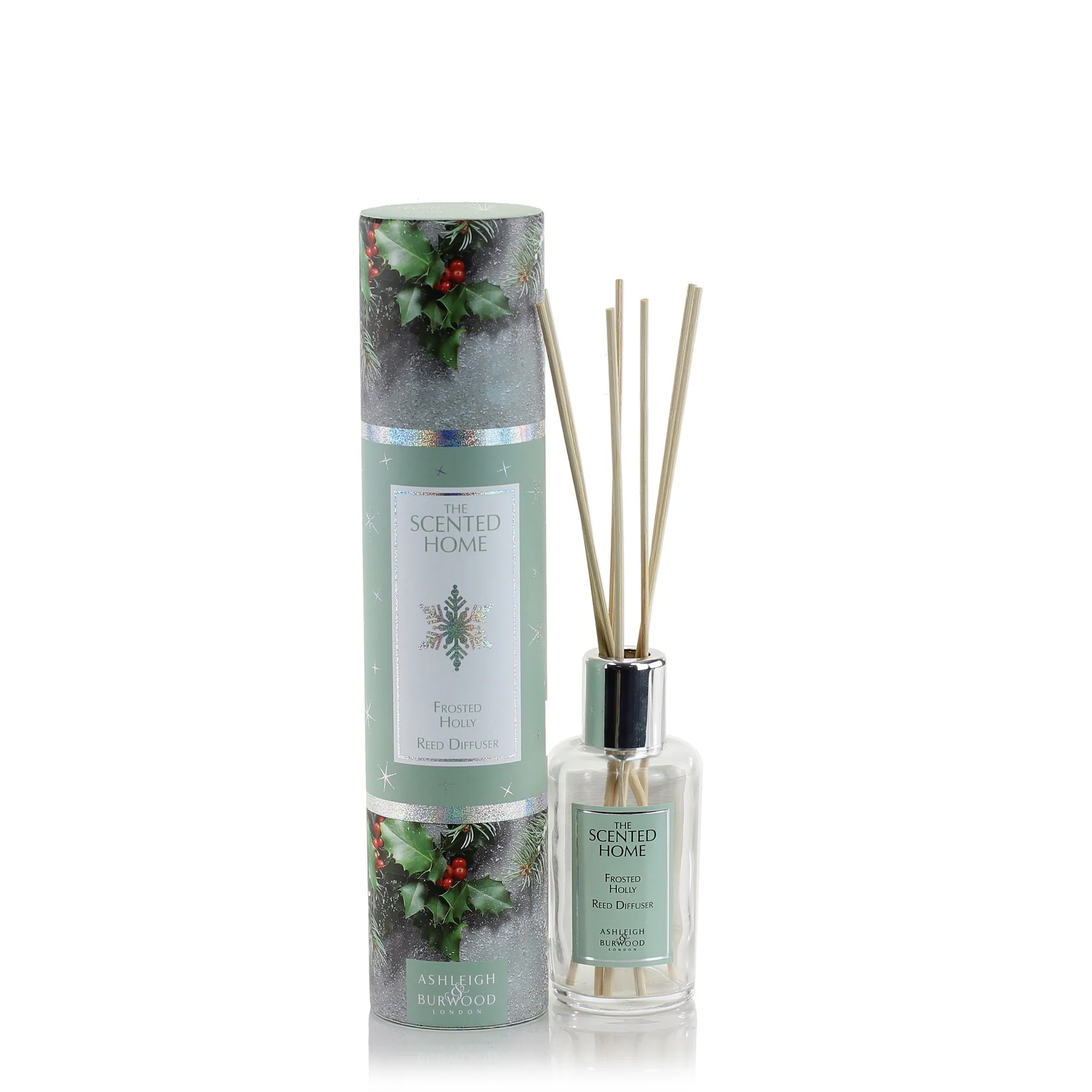 Vianočný difuzér THE SCENTED HOME - FROSTED HOLLY 150 ml