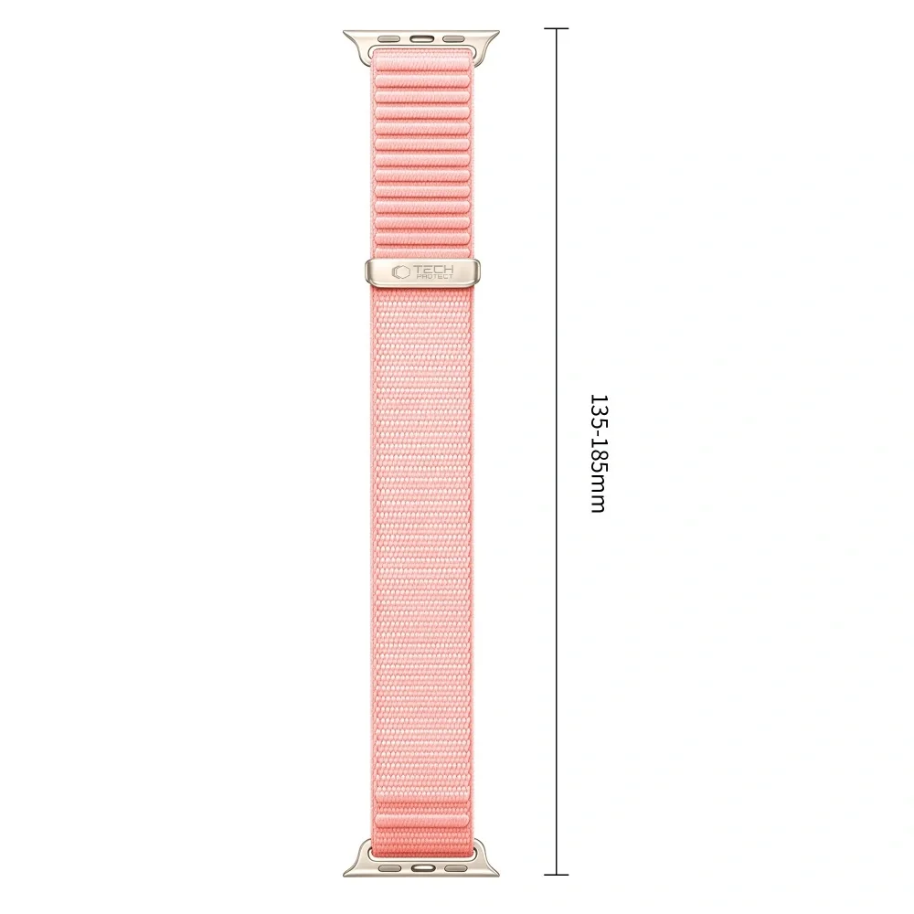 Tech-Protect Nylon Loop remienok na Apple Watch 40/41/42mm, blush pink