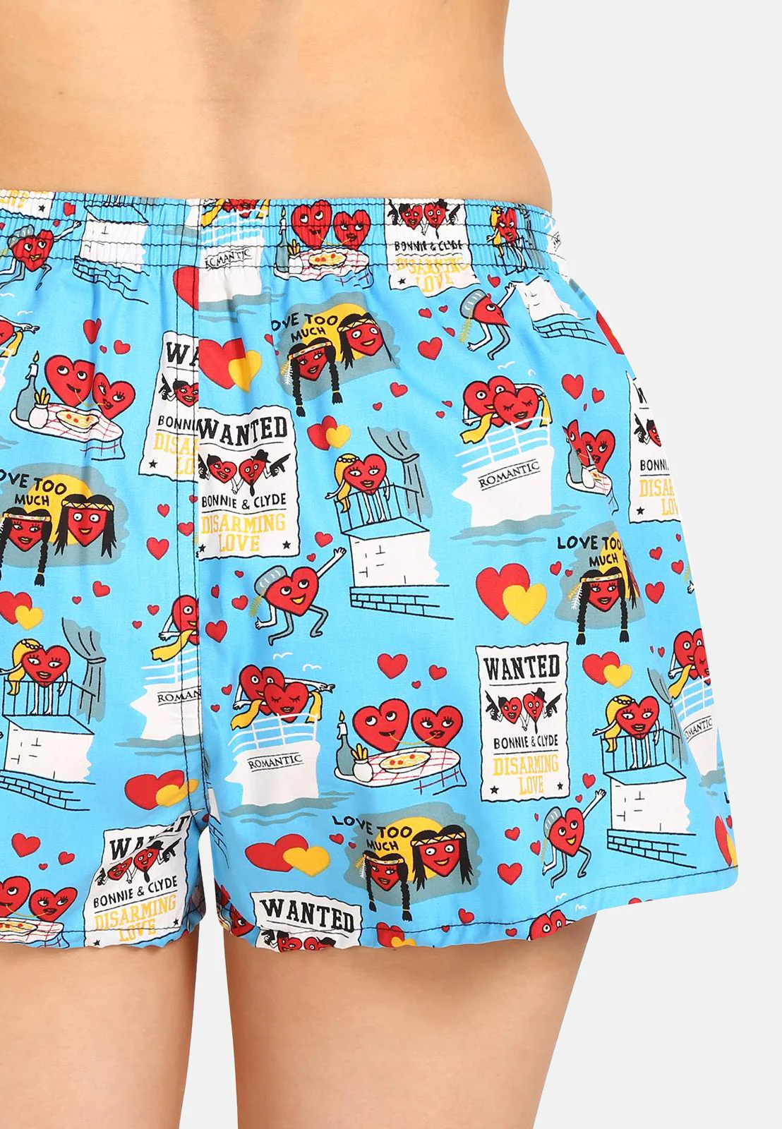 Dámske trenky art klasická guma Valentín pary (K1756) L