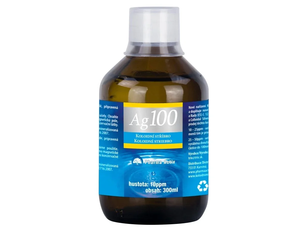 Pharma Activ Koloidné striebro Ag100 10ppm 300 ml
