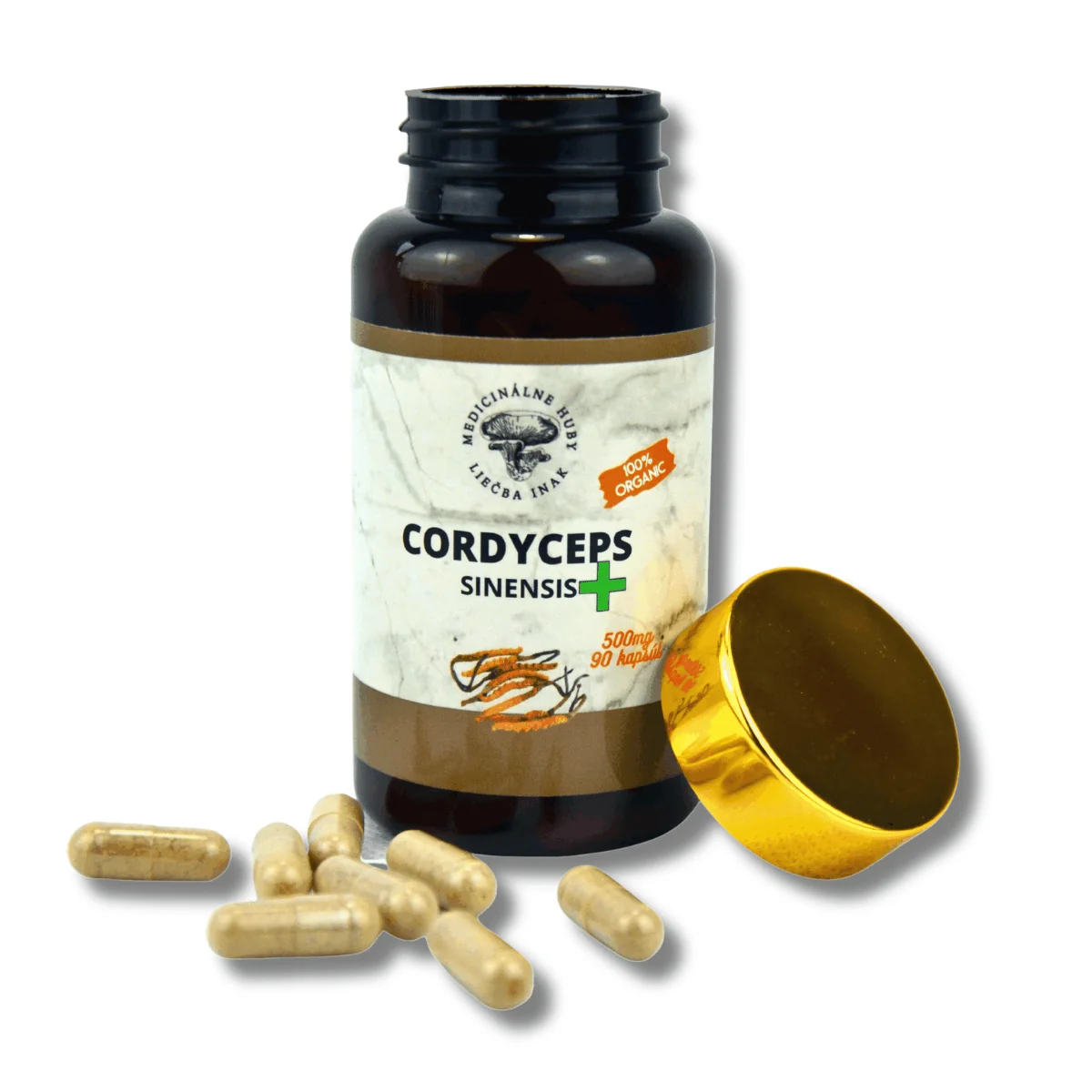 CORDYCEPS Sinensis plus 90 kapsúl Extrakt dvojitou extrakciou za studena
