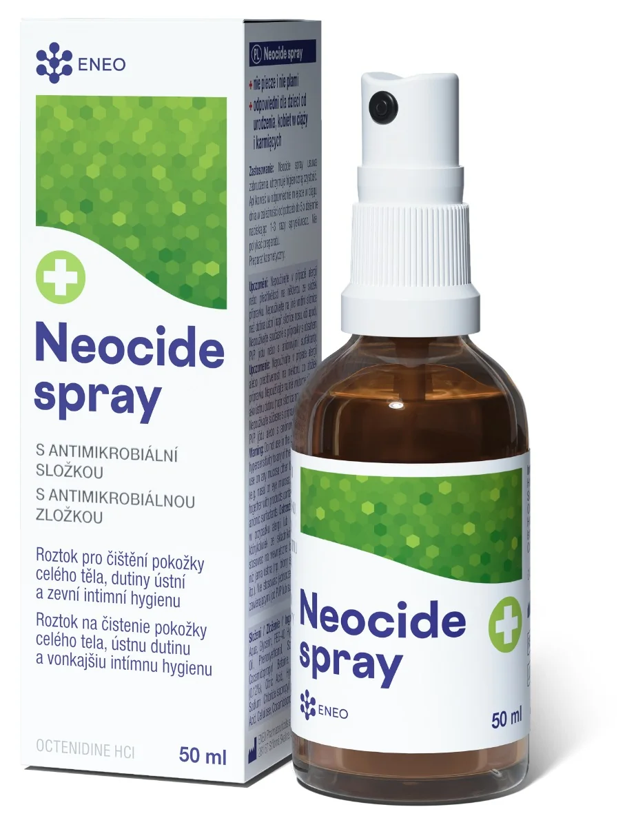 Eneo Neocide sprej 1×50 ml, roztok s antimikrobiálnou zložkou