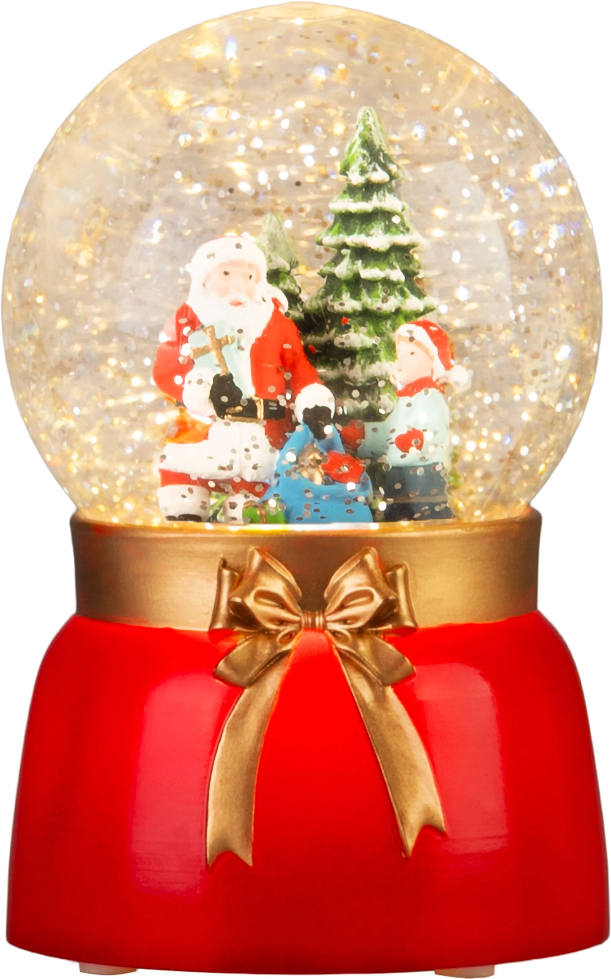MagicHome vianočné LED snežítko, 1 ks Teplá biela, 3xAAA, 10x10x16 cm