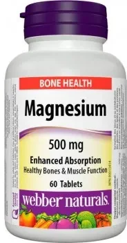 WEBBER NATURALS Magnezium 500 mg 1×60 tbl, výživový doplnok