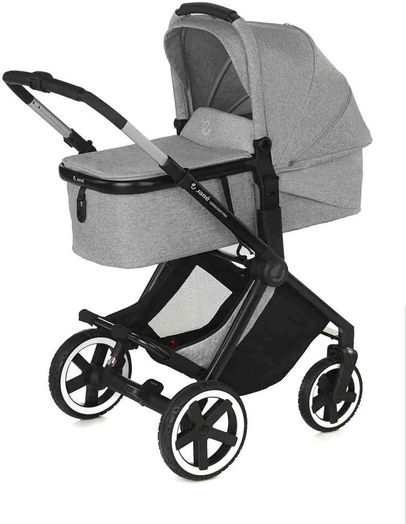 JANÉ Kočík kombinovaný 3v1 Crosslight Pro + Micro Pro 2 + Koos Isize autosedačka Dim Grey 1×1 ks, kočík