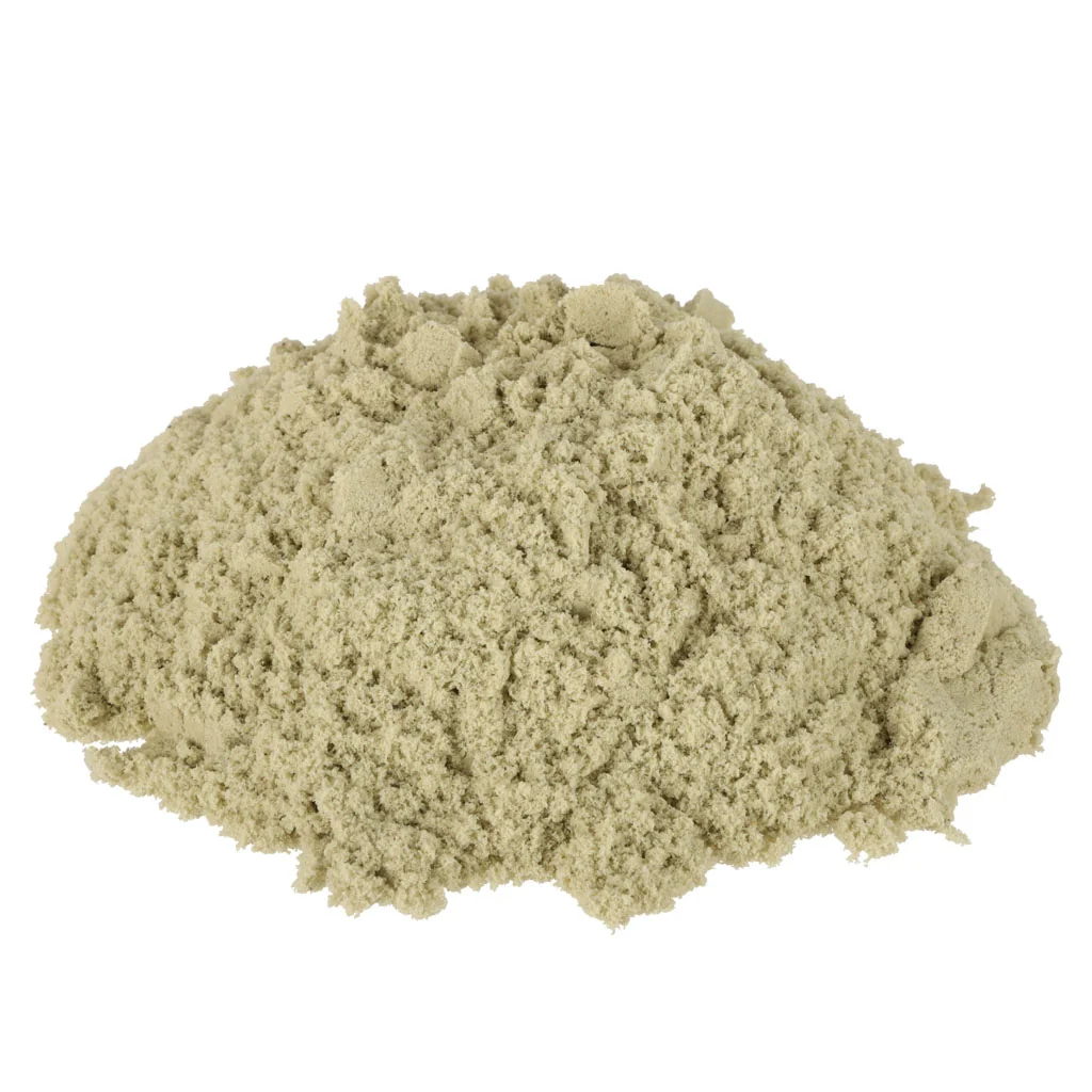 Kinetický piesok 1 kg béžový – 8 formičiek + nafuk. pieskovisko