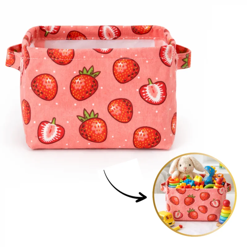 Livefy kôš na hračky / organizér Strawberry, červený