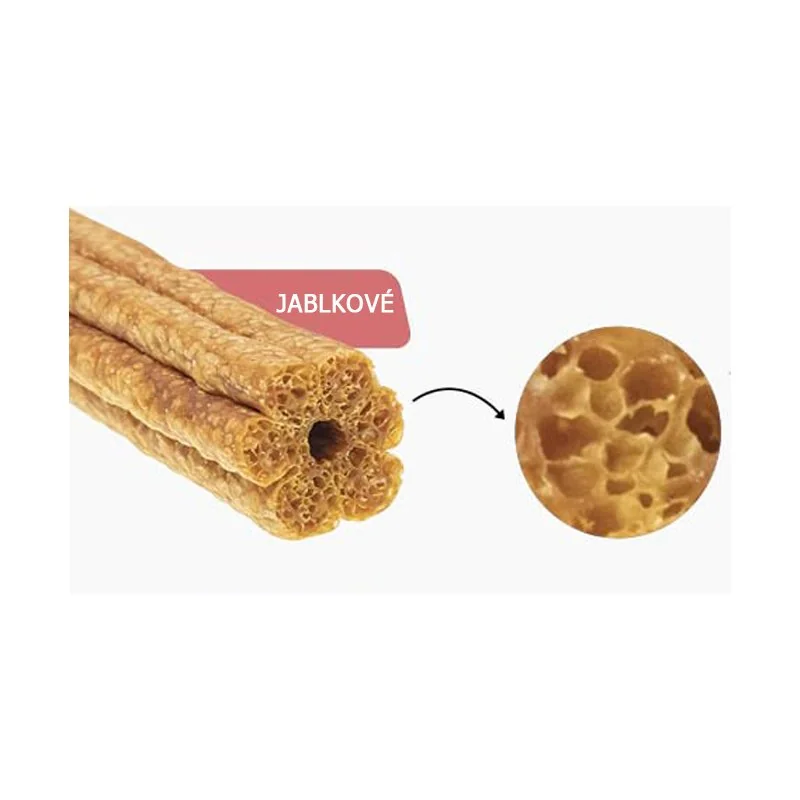 Žuvacie pamlsky Puffy dent L, 120 g, jablková