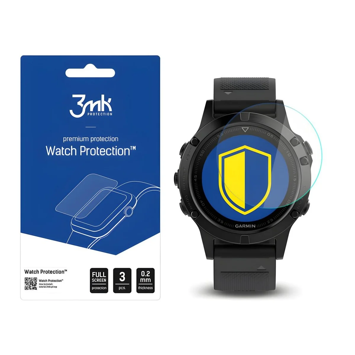Ochranné sklo na hodinky pre Garmin Fenix 5 47 mm
