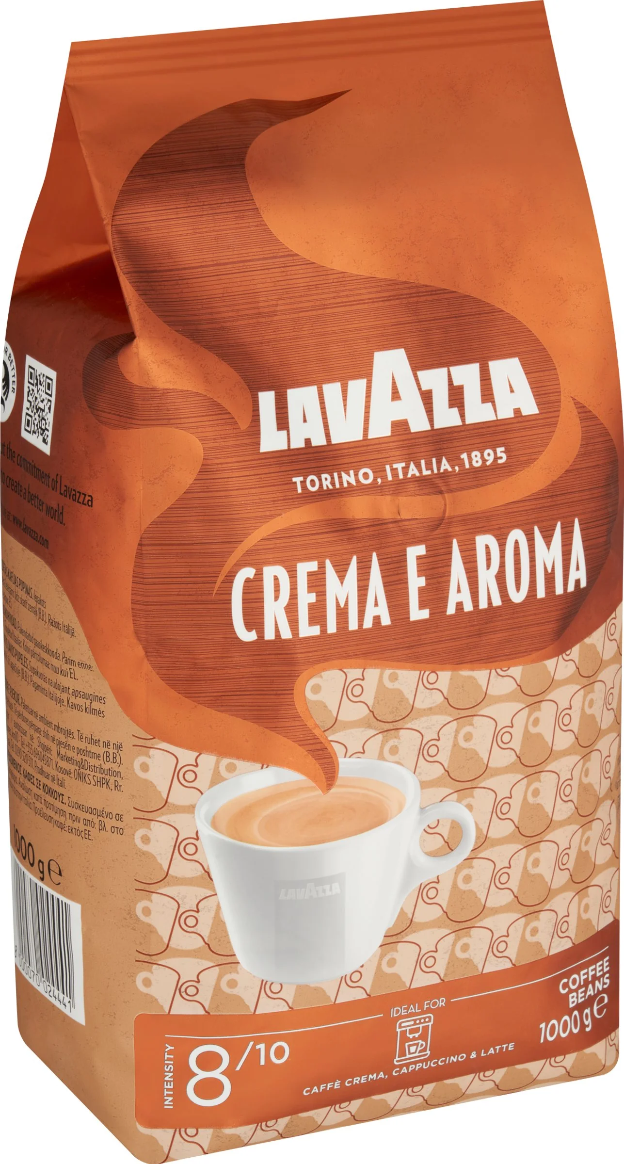 Lavazza Crema e Aroma 1×1000 g, zrnková káva