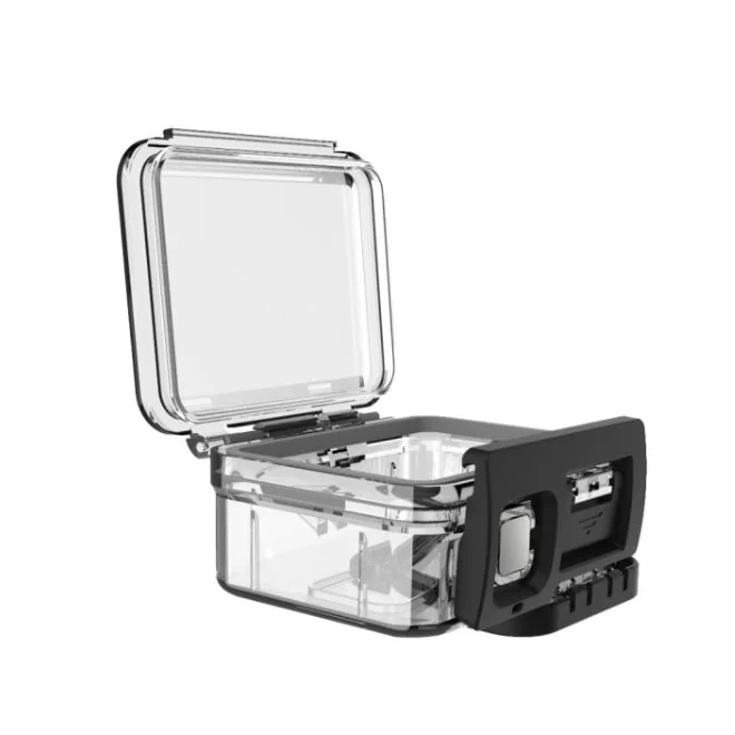 Telesin Waterproof vodotesné puzdro na GoPro Hero 8, čierne/priesvitné