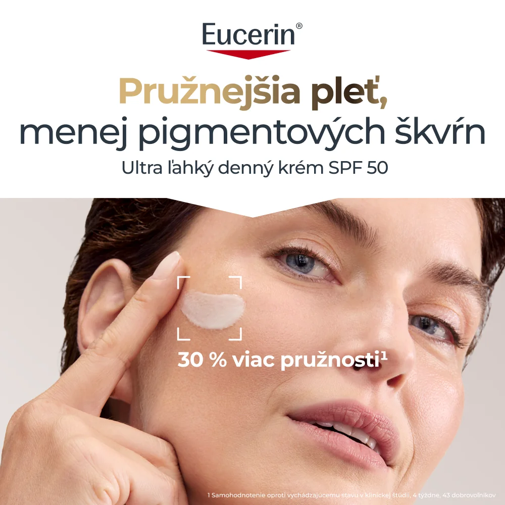 Eucerin HYALURON-FILLER + ELASTICITY Ultra ľahký denný krém SPF 50 50 ml