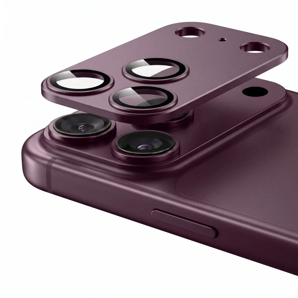 Tech-Protect CamFull Fit ochranné sklo na kameru na iPhone 18 Pro Max, bordové
