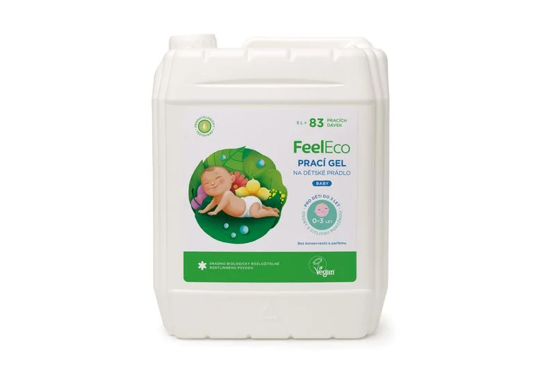 FeelEco Prací gel Baby (83 praní) 1×5 l, prací gél na bielizeň bábätok