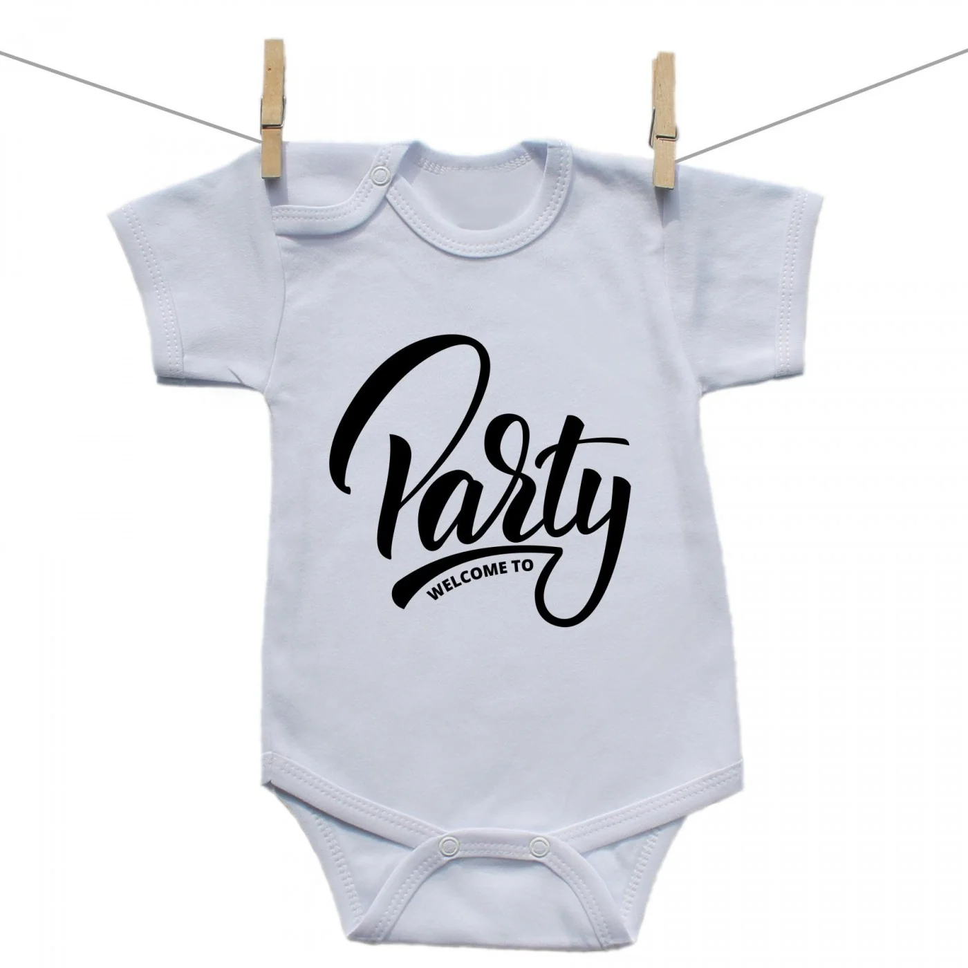 Boodyy Body s krátkym rukávom Welcome to party Veľkosť: 86