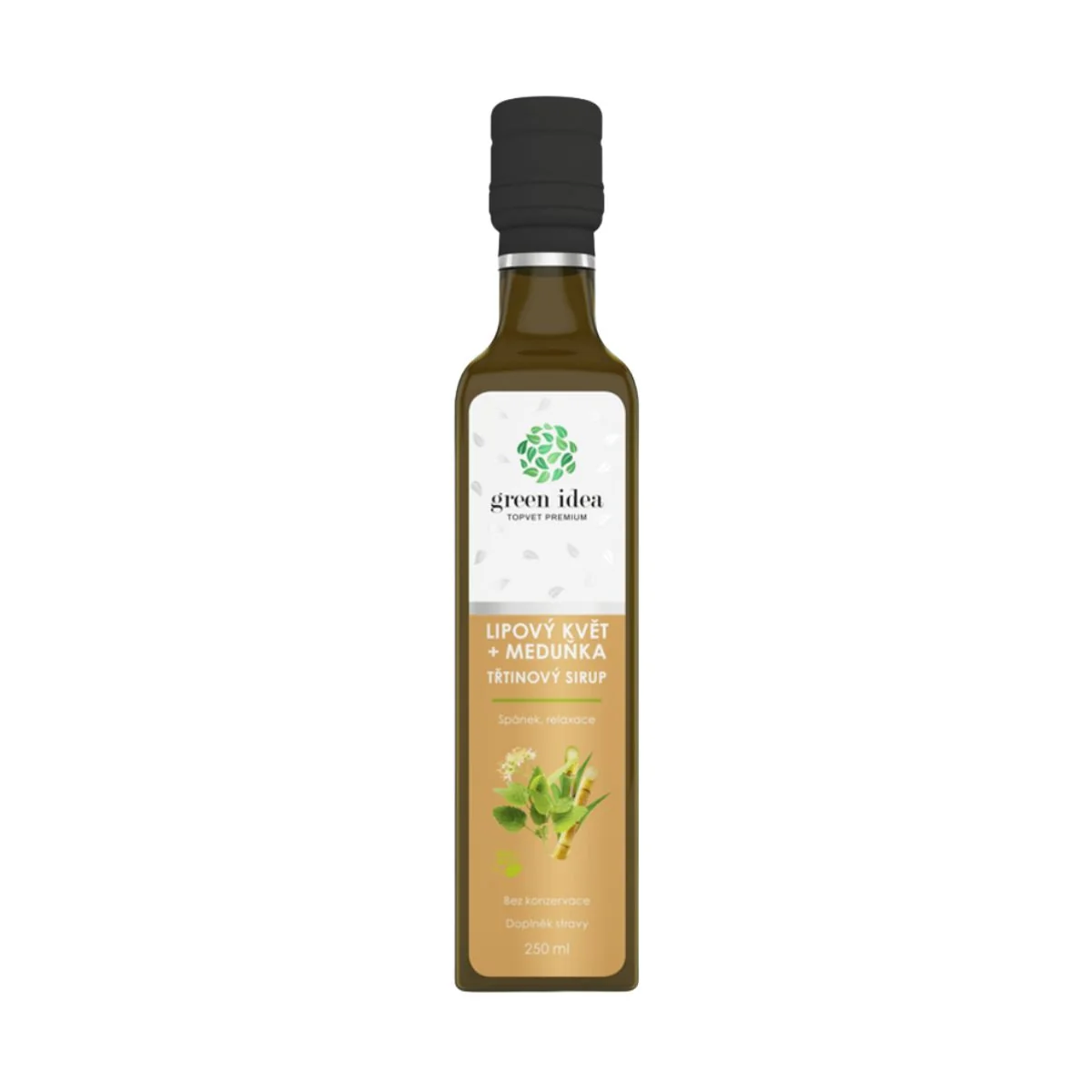 Lipový kvet + medovka sirup – trstinový 250 ml - Green idea