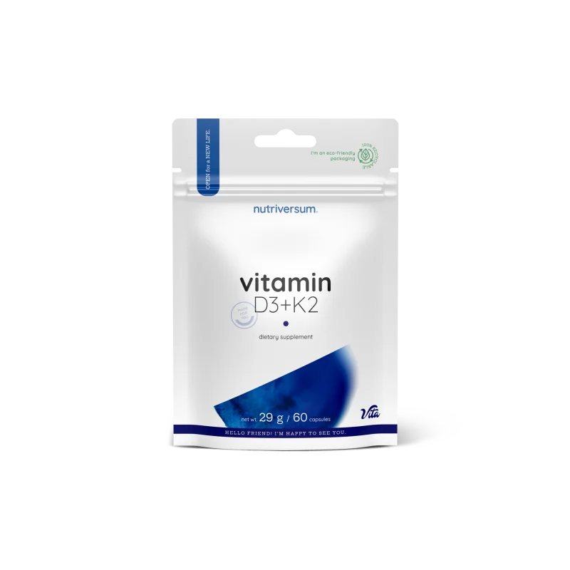 Nutriversum - VITA - Vitamín D3+K2 Veľkosť 60 kapsúl