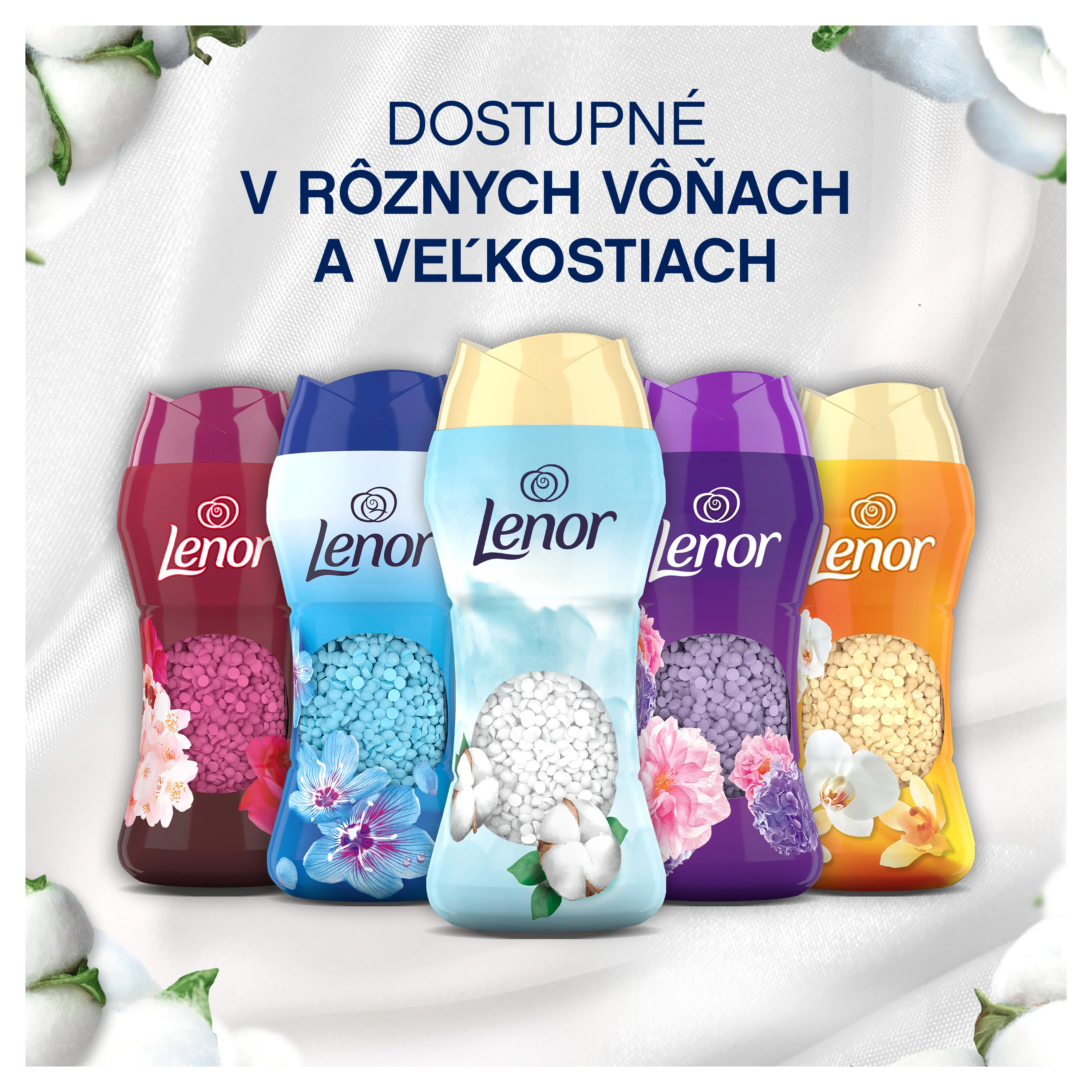 Lenor Light Cotton Fresh perličky do prania 195 g