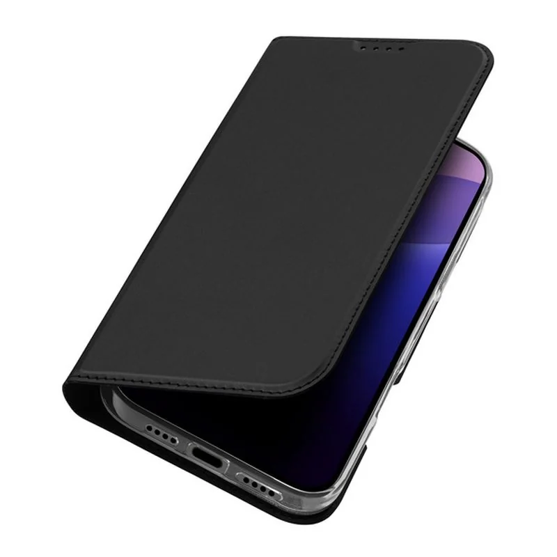 Dux Ducis Skin Pro knižkové puzdro na iPhone 16 Pro Max, čierne