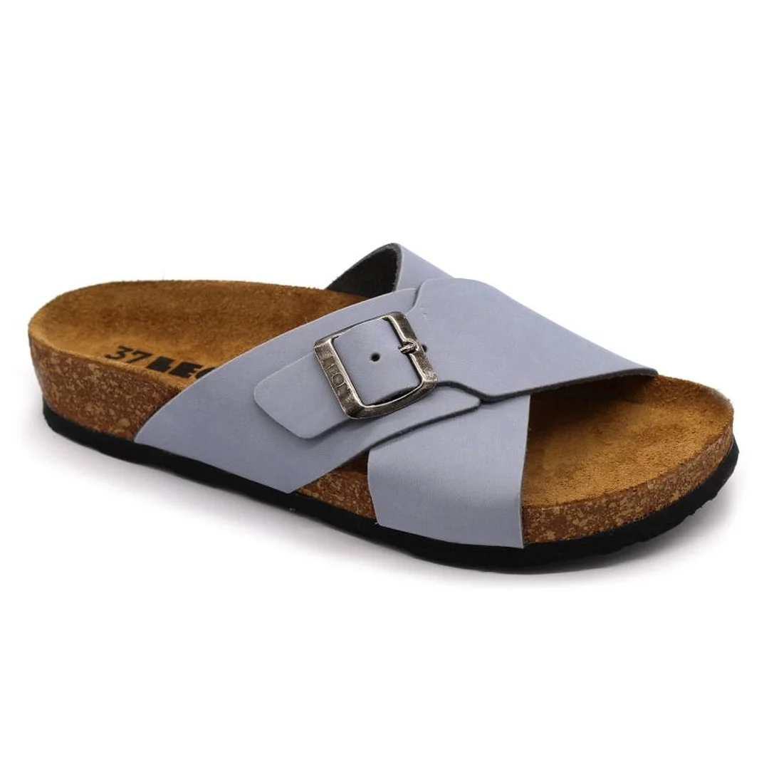 Leon 4053 Dámska zdravotná korková obuv s prackou 40 - 25,5cm, ružová, 2,0 cm