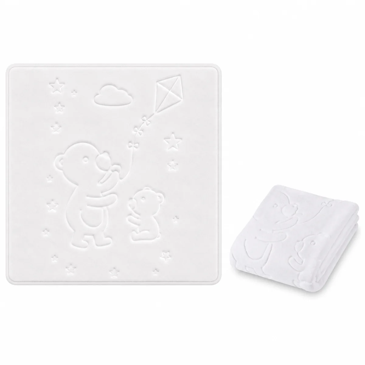Luxusná deka Easy Care Baby Nellys 80×110 cm pre bábätko - biela