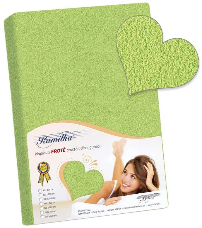 Froté prestieradlo 160x200 039 olivová K5 1×1 ks, posteľná plachta