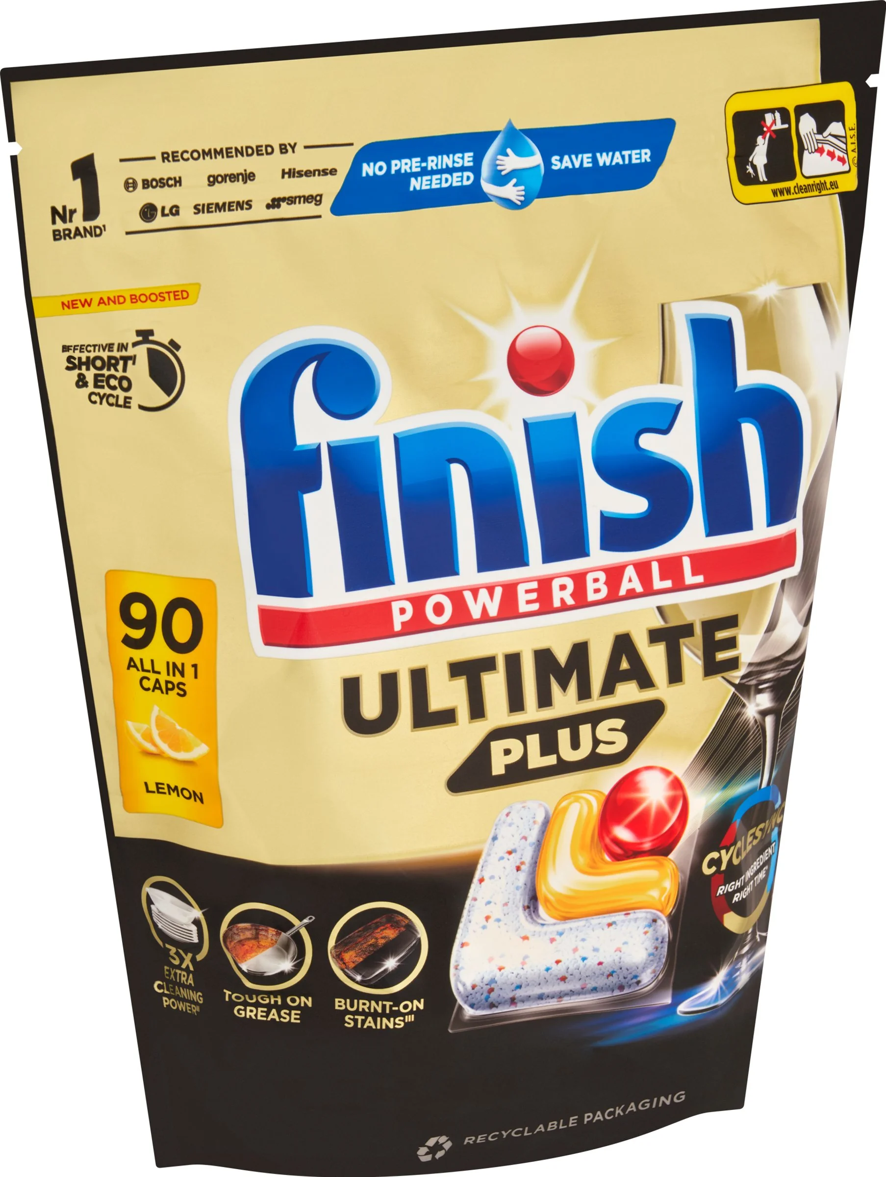 Finish Ultim Lemon kapsuly do umývačky riadu 90 ks