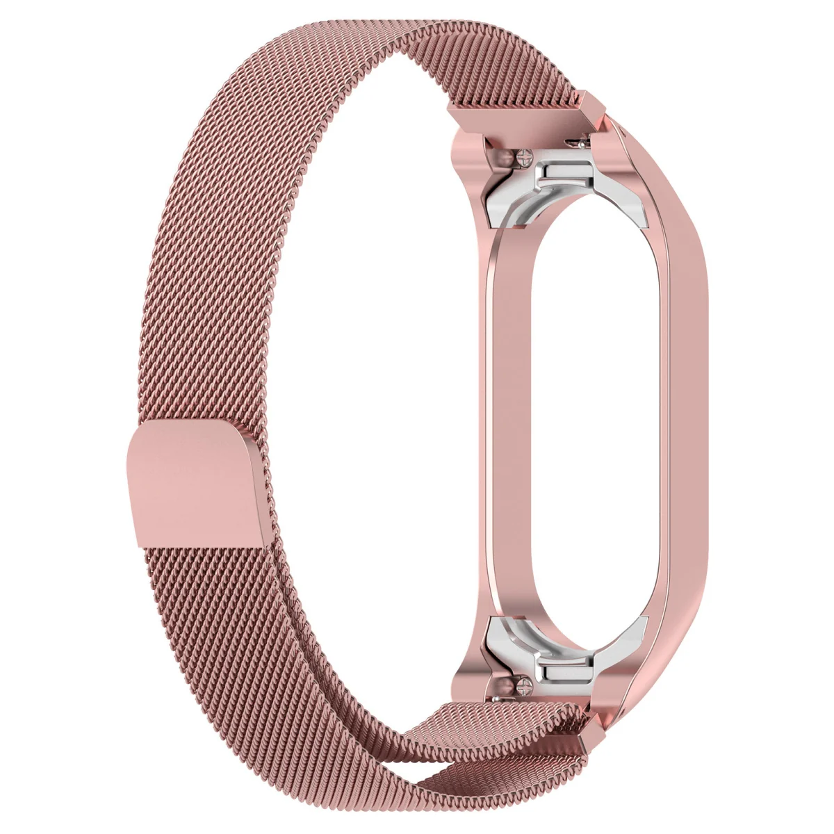 BStrap Milanese remienok na Xiaomi Mi Band 7 rose gold