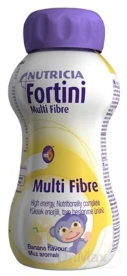 Fortini Multi Fibre s banánovou príchuťou 1×200 ml, tekutá výživa pre deti