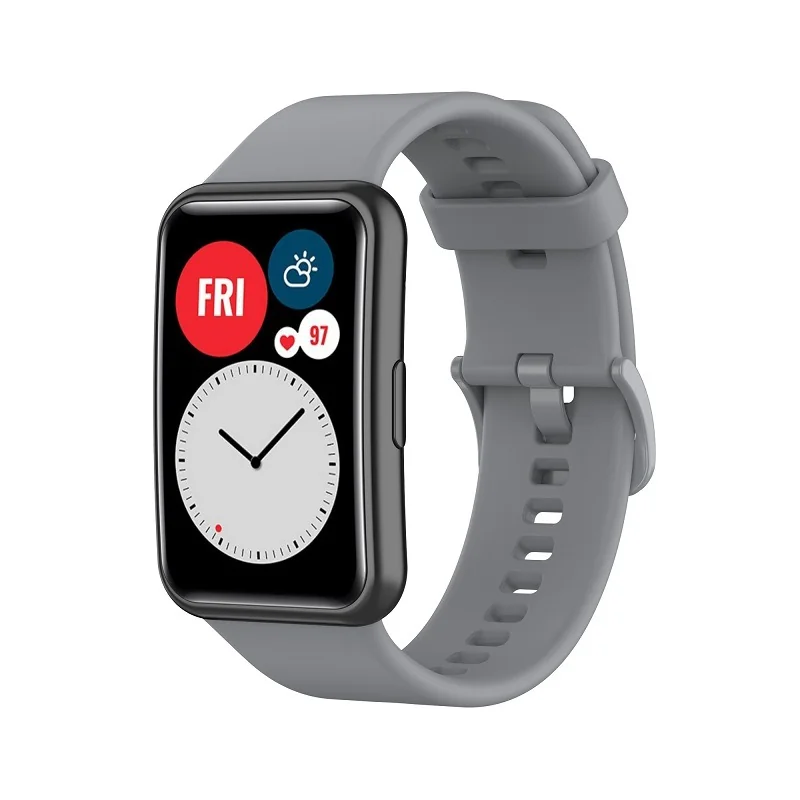 BStrap Silicone remienok na Huawei Watch Fit gray