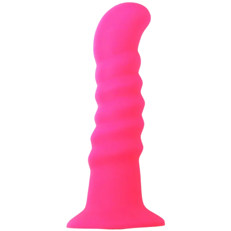 Silikónové dildo s prísavkou Hot Pink (18 cm)