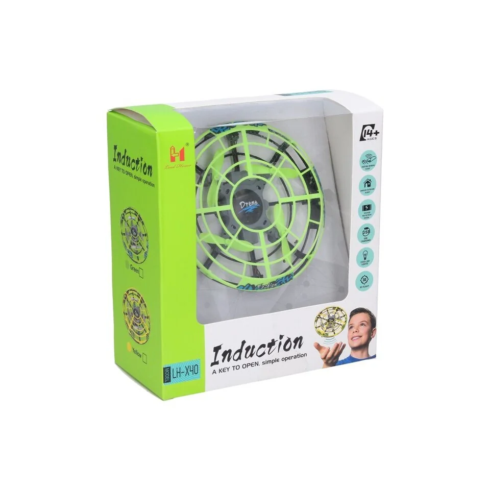 Dron indukčný RC ovládateľný pohybom ruky 12x3,5cm