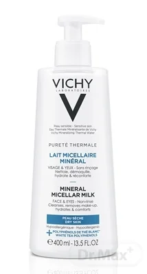 VICHY Pureté Thermale Minerálne micelárne mlieko pre suchú pleť 400 ml 1×400 ml, suchá pokožka