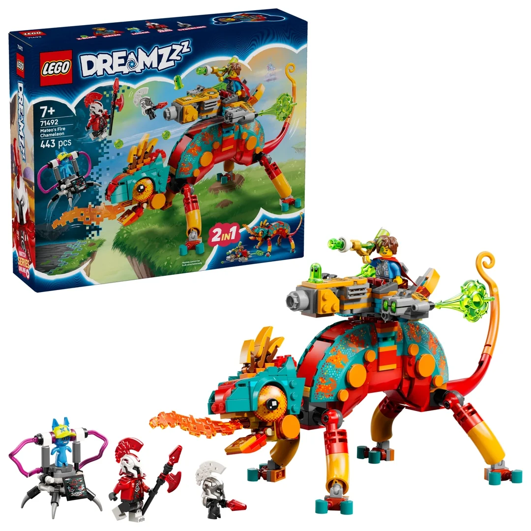 LEGO® DREAMZzz™ 71492 Mateo a jeho ohnivý chameleón