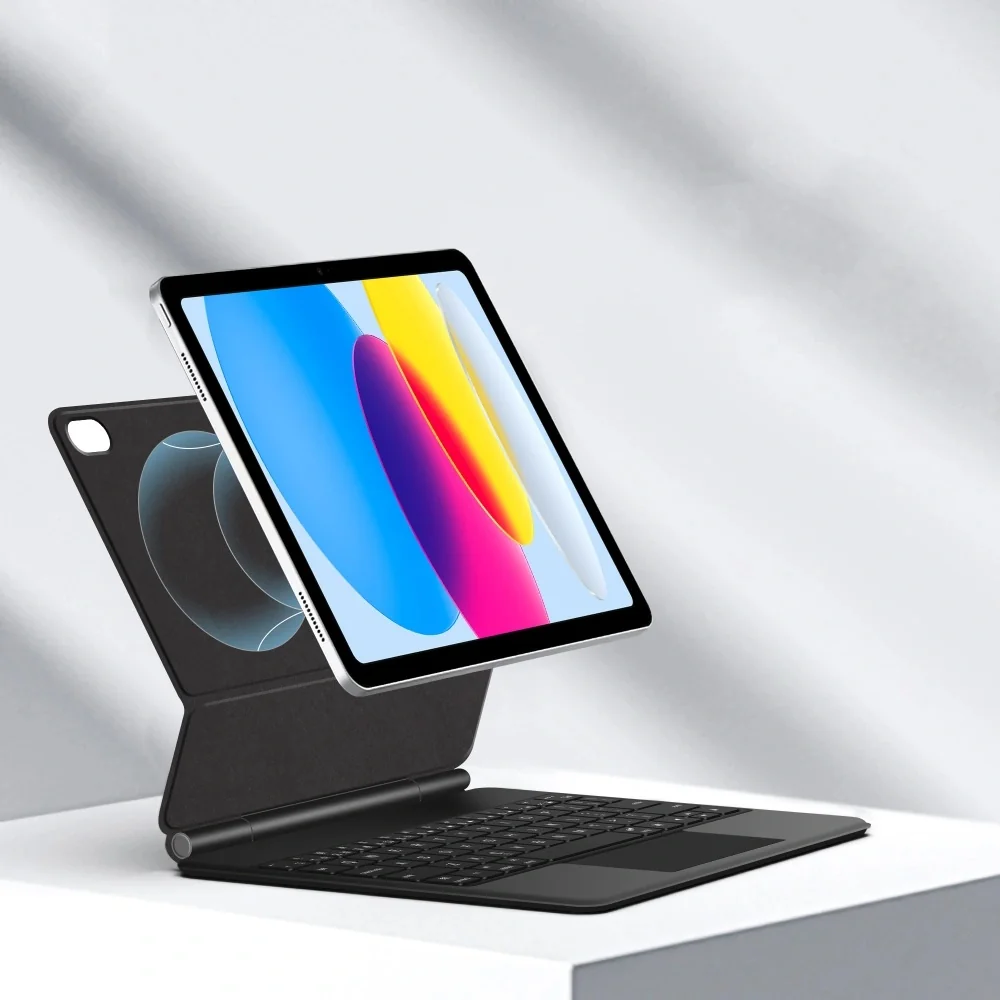 Tech-Protect Smartcase Magnetic puzdro s klávesnicou na iPad 10.9'' 10gen 2022 / 11'' 11gen 2025, čierne gen 2022 / 11'' 11gen 2025, čierne