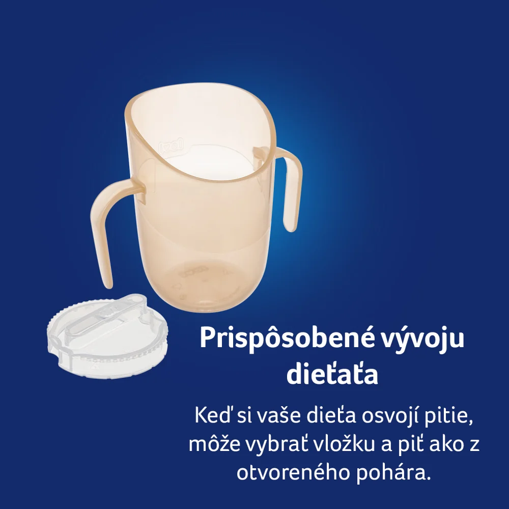 LOVI Hrnček tréningový GENIUS 150ml Nude 1 ks